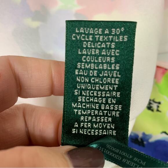 Ralph Lauren Colorful Bright Floral Ruffled Shirt Size 6P V0425 - Picture 9 of 9